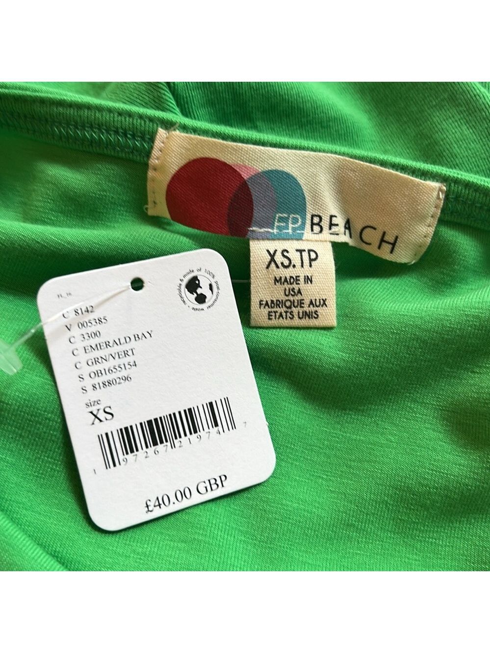 NWT Free People Good Feels Rosalia Low Back Green Mini Dress - Picture 6 of 9